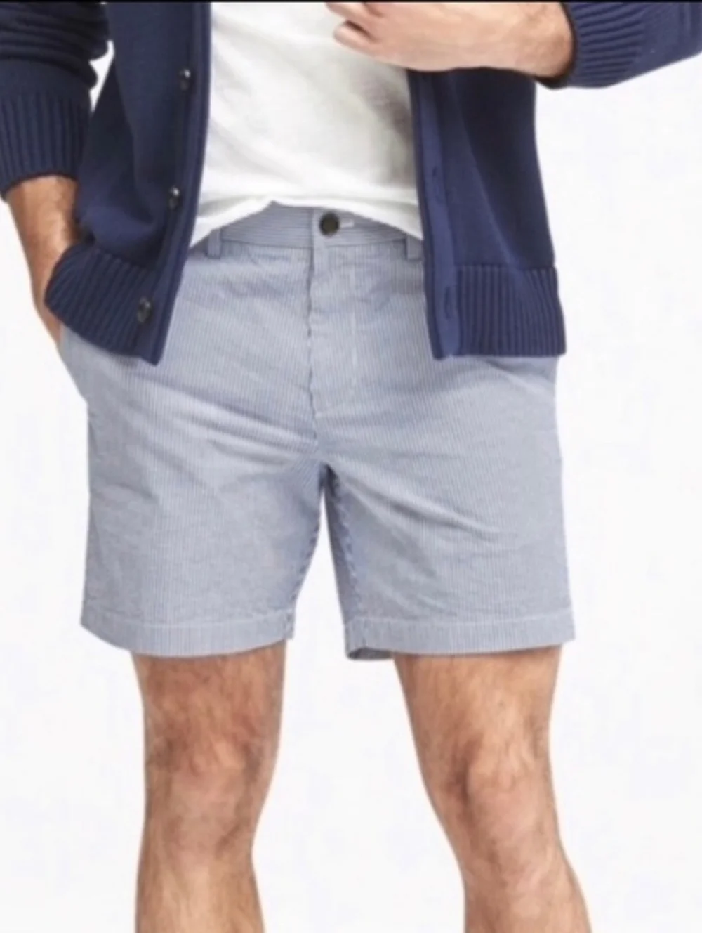 Banana Republic Seersucker Aiden Shorts Size 32